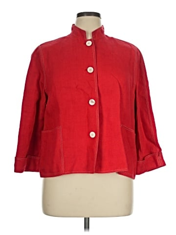 Linda Allard Ellen Tracy 3/4 Sleeve Button-Down Shirt (view 1)