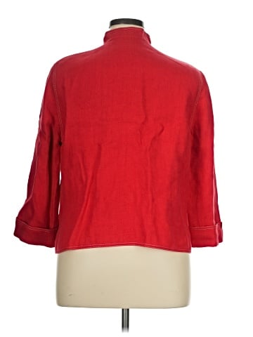 Linda Allard Ellen Tracy 3/4 Sleeve Button-Down Shirt (view 2)