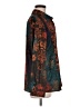 Unbranded 100% Polyester Floral Brown Long Sleeve Blouse Size M - photo 4