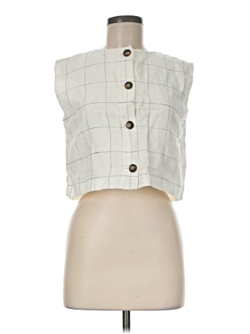 Ann Taylor Sleeveless Button-Down Shirt (view 1)
