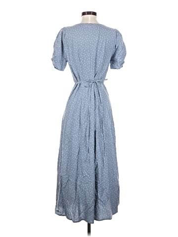 Madewell Leedra Button-Front Midi Dress in Dot (view 2)