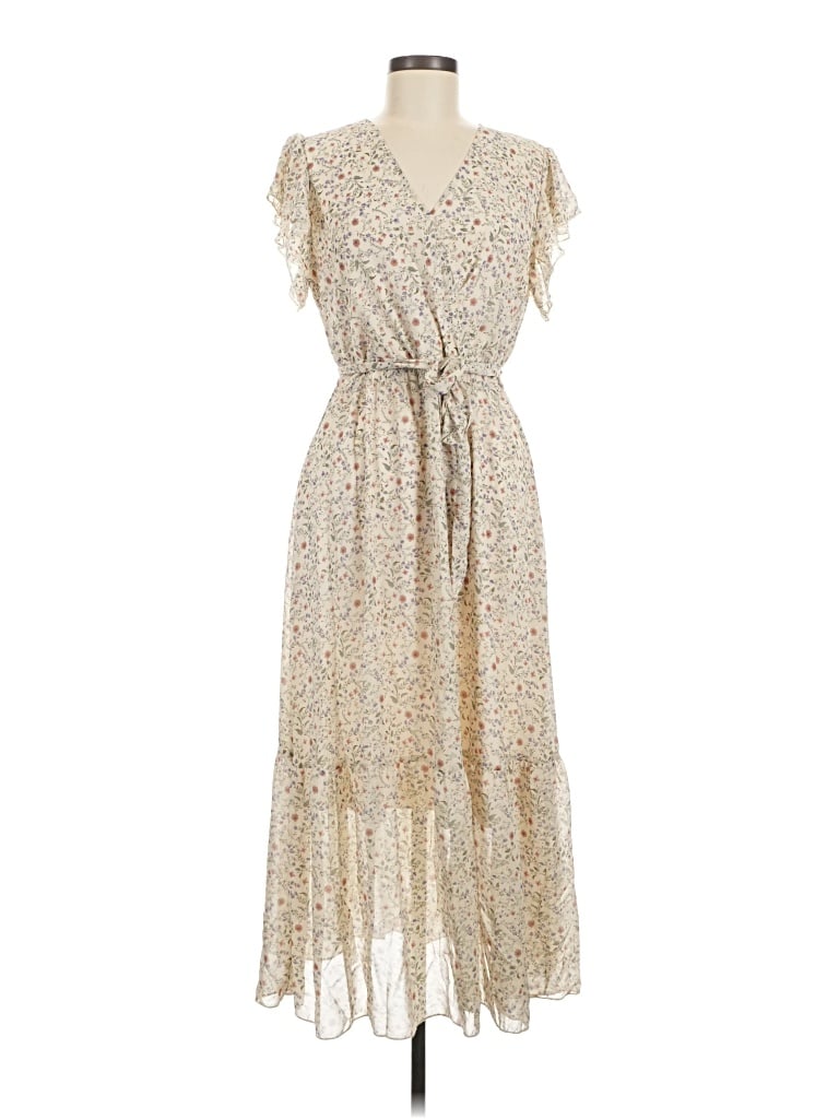 Pre-owned Btfbm Casual Dress In Tan