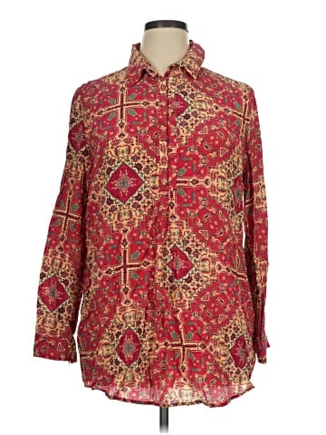 Tyler Boe Long Sleeve Silk Top (view 1)