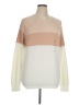 Alfani 100% Cotton Color Block Ivory Pullover Sweater Size XL - photo 1