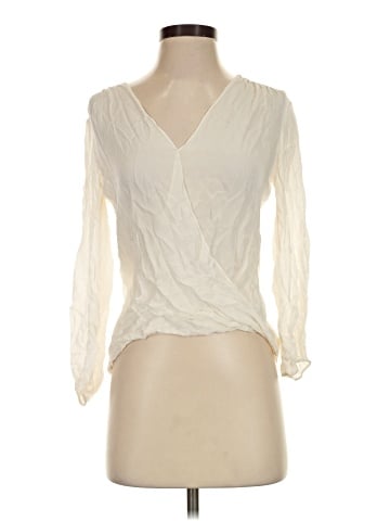 Alice + Olivia Long Sleeve Silk Top (view 1)