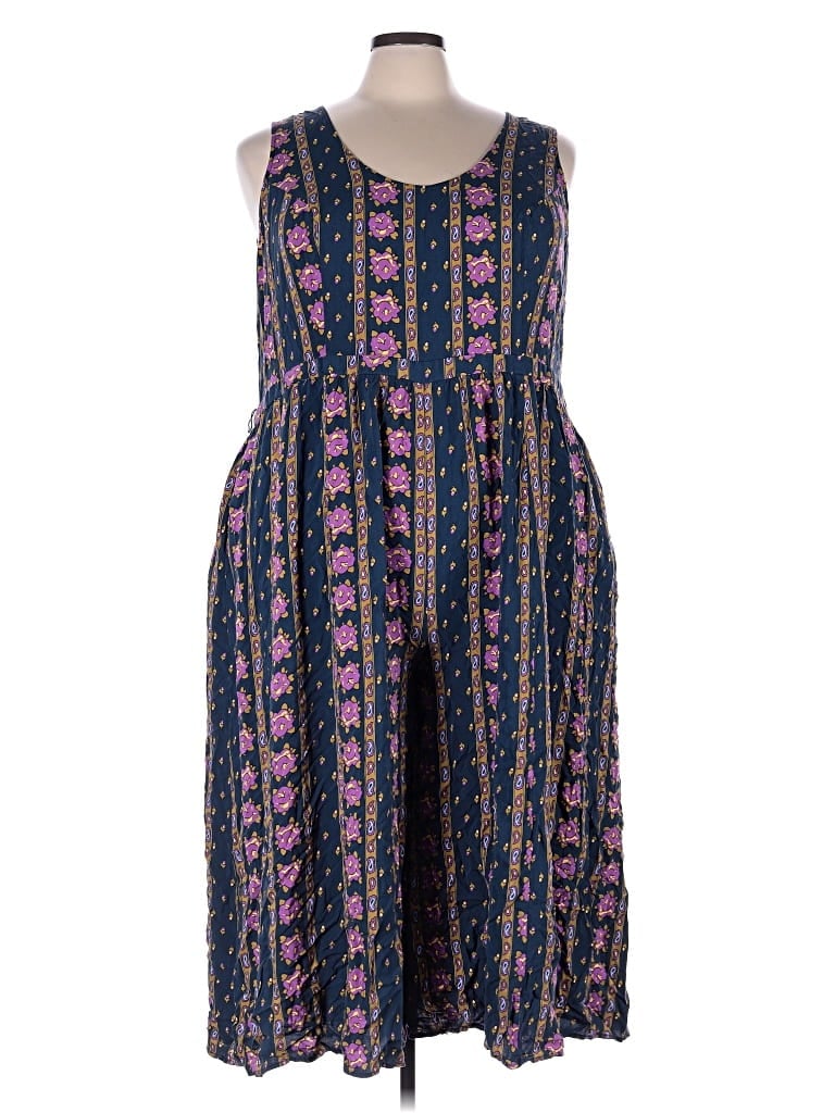 Pre-owned Modcloth Romper In Blue
