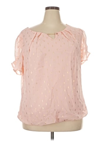 Sara Michelle Short Sleeve Blouse (view 1)