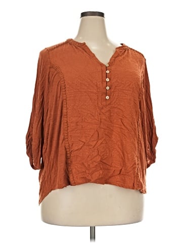 Democracy 3/4 Sleeve Blouse (view 1)
