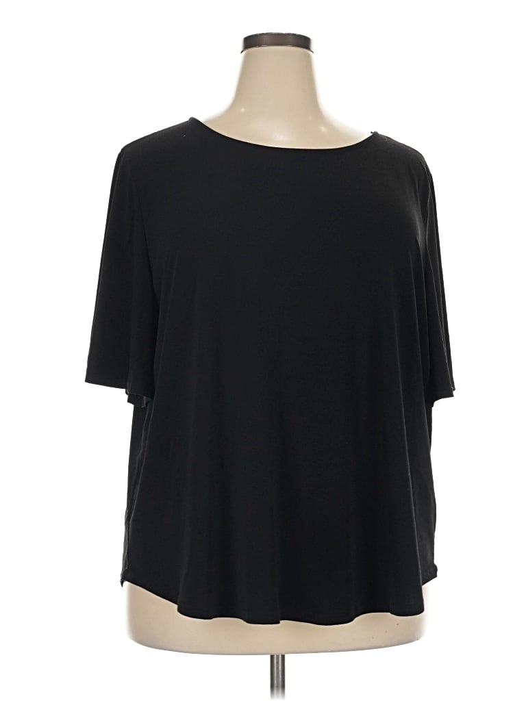Pre-owned Green Envelope 3/4 Sleeve T-shirt In Black