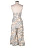 H&M 100% Polyester Paisley Blue Jumpsuit Size 6 - photo 2