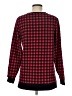 Lands' End Checkered-gingham Red Pullover Sweater Size M - photo 2