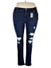 Levi's Solid Blue Jeans Size 20W - photo 1