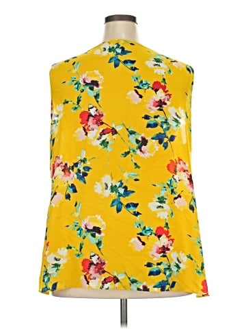 Rose + Olive Sleeveless Blouse (view 2)