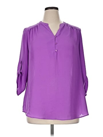 Faded Glory 3/4 Sleeve Blouse (view 1)