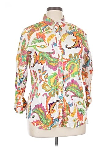 Lauren by Ralph Lauren Long Sleeve Button-Down Shirt (view 1)