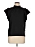 Nine West 100% Polyester Black Short Sleeve Top Size L - photo 1