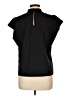 Nine West 100% Polyester Black Short Sleeve Top Size L - photo 2