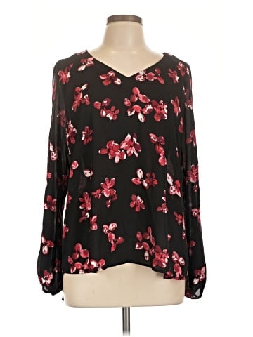 Roz & Ali Long Sleeve Blouse (view 1)