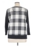 Woman Within Checkered-gingham Gray Pullover Sweater Size 14 (M) - photo 2