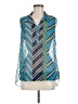 CAbi 100% Polyester Blue Sleeveless Blouse Size M - photo 1