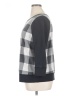 Woman Within Checkered-gingham Gray Pullover Sweater Size 14 (M) - photo 5