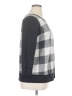 Woman Within Checkered-gingham Gray Pullover Sweater Size 14 (M) - photo 4