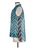 CAbi 100% Polyester Blue Sleeveless Blouse Size M - photo 5