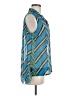 CAbi 100% Polyester Blue Sleeveless Blouse Size M - photo 4