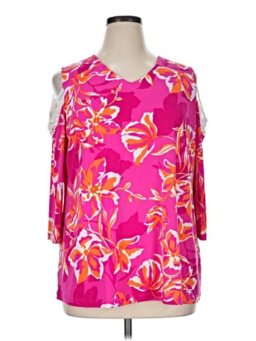 Susan Graver 3/4 Sleeve Blouse (view 1)