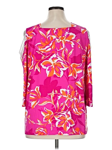 Susan Graver 3/4 Sleeve Blouse (view 2)