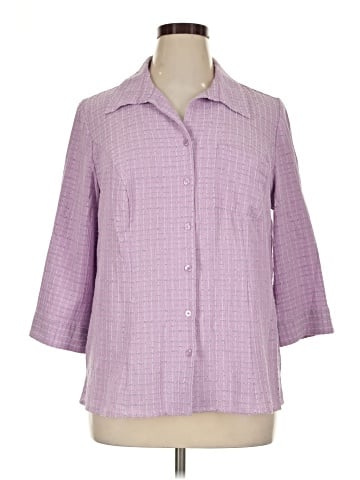 Cj Banks 3/4 Sleeve Button-Down Shirt (view 1)