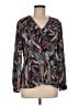 Nic + Zoe 100% Polyester Gray Long Sleeve Blouse Size M - photo 1