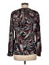 Nic + Zoe 100% Polyester Gray Long Sleeve Blouse Size M - photo 2