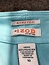IZOD 100% Polyester Solid Teal Board Shorts Size 10 - photo 3
