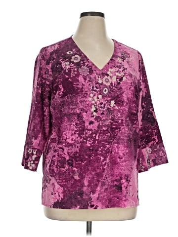 Susan Graver 3/4 Sleeve Blouse (view 1)