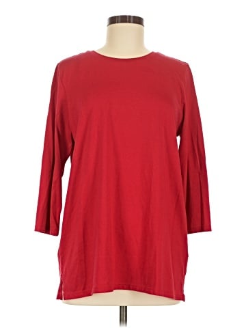 Lands' End 3/4 Sleeve T-Shirt (view 1)