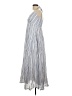 Robert Rodriguez Stripes Silver Casual Dress Size 10 - photo 5