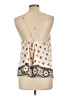 H&M 100% Polyester Ivory Sleeveless Top Size L - photo 2
