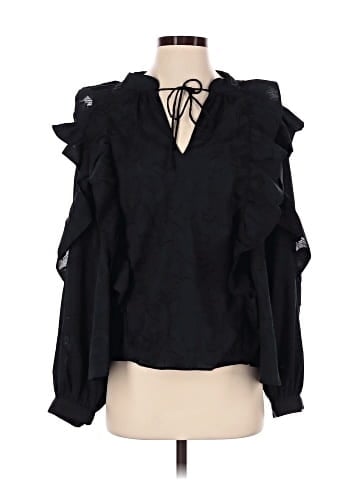 Topshop Long Sleeve Blouse (view 1)