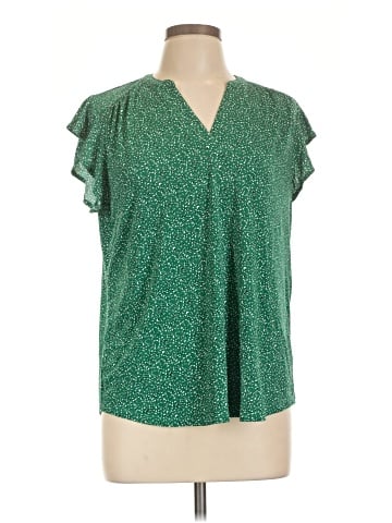 Adrianna Papell Short Sleeve Blouse (view 1)