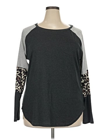 Unbranded 3/4 Sleeve T-Shirt (view 1)