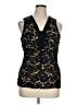 Venus Black Sleeveless Blouse Size XL - photo 1