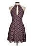 Express 100% Polyester Paisley Blue Cocktail Dress Size 6 - photo 2