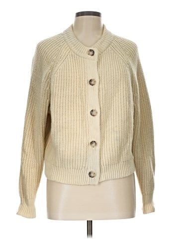 Madewell Rib Raglan-Sleeve Cardigan (view 1)