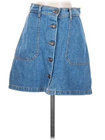 Zara Denim Skirt (view 1)