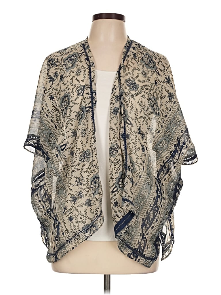 Pre-owned Angie Kimono In Blue