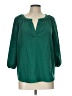 Willi Smith 100% Polyester Green 3/4 Sleeve Blouse Size L - photo 1