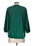 Willi Smith 100% Polyester Green 3/4 Sleeve Blouse Size L - photo 2