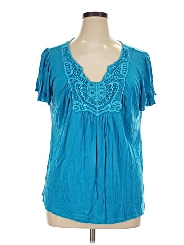 Live and Let Live Short Sleeve Blouse (view 1)