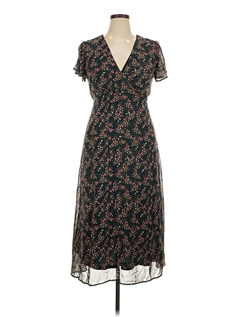 Pre-owned Vylette Casual Dress In Black